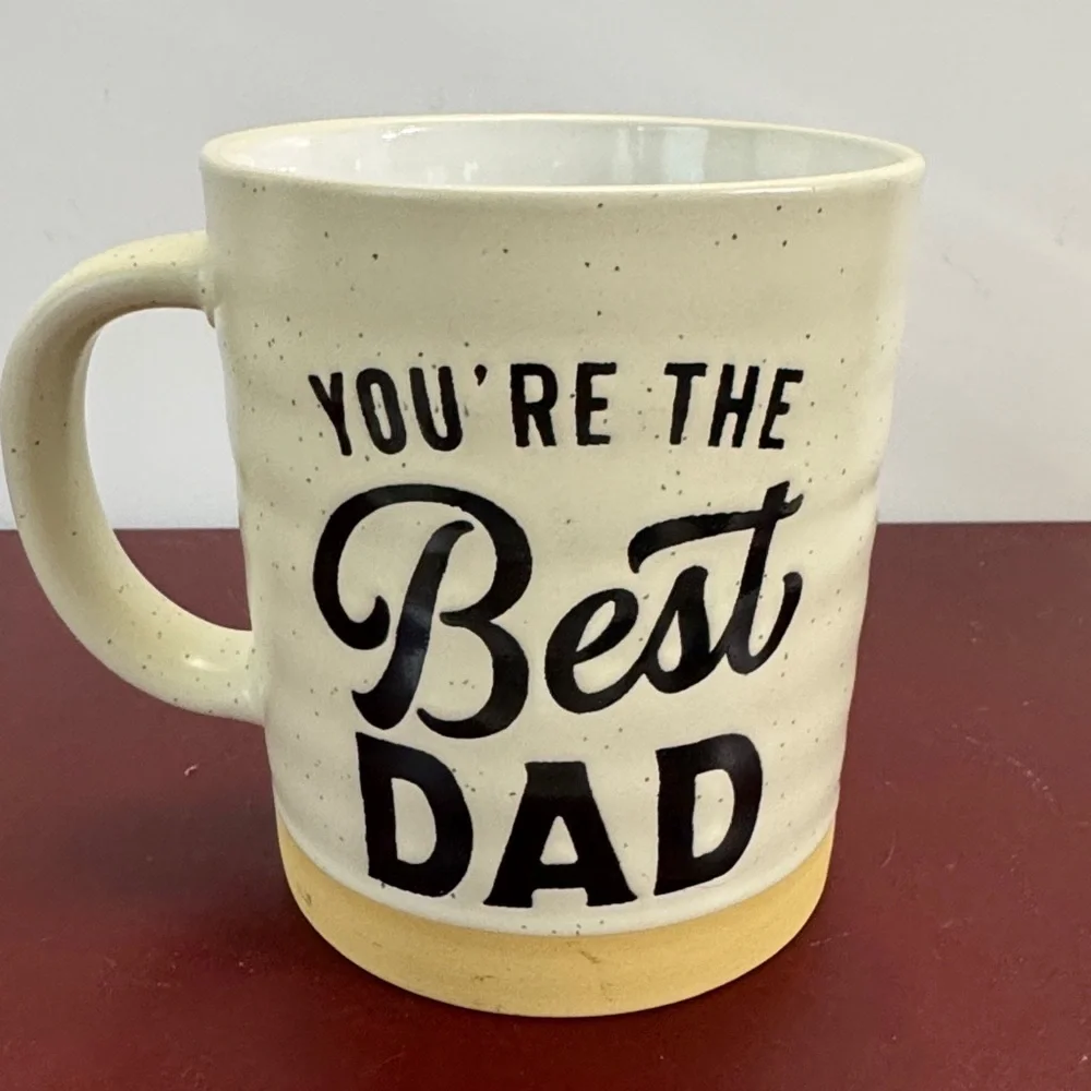 Eccolo Cream and Tan 'You're the Best Dad' Mug